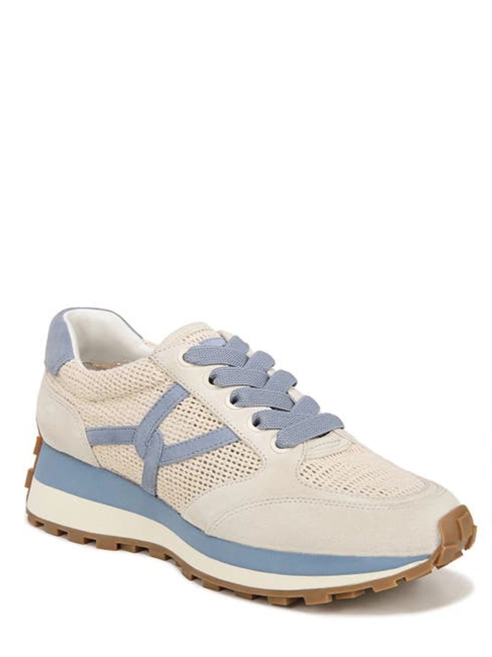 Veronica Beard VALENTINA SNEAKER IN COCONUT/ VISTA BLUE - Sz 10M